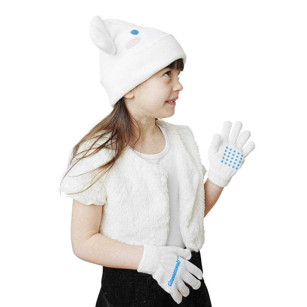 Sanrio Hello Kitty & Friends Cinnamoroll Knit Beanie & Gloves Set