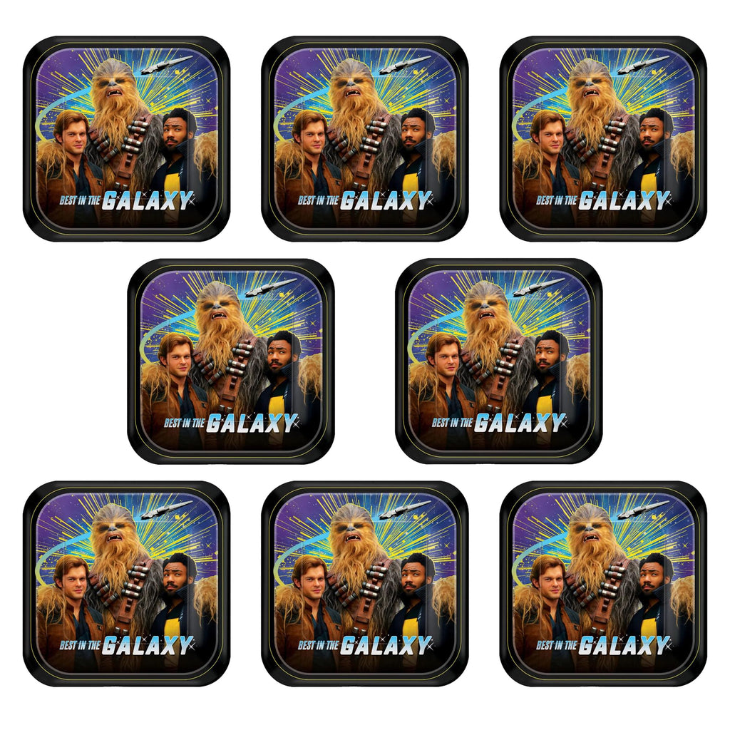 Star Wars Han Solo 7" Square Paper Party Plates, 8-Pack