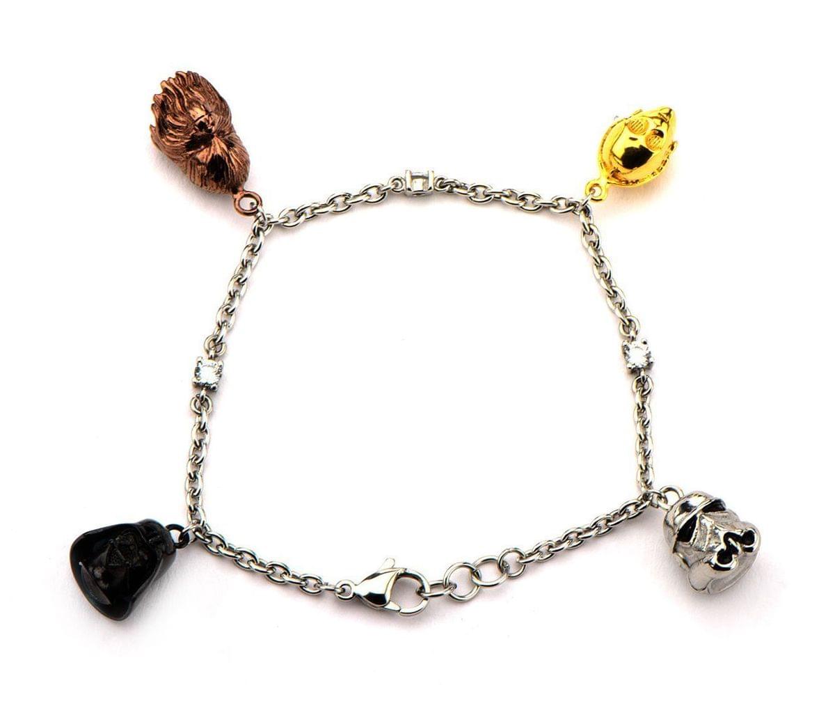 Star Wars Tween 3D Characer Charms Bracelet 7.25"