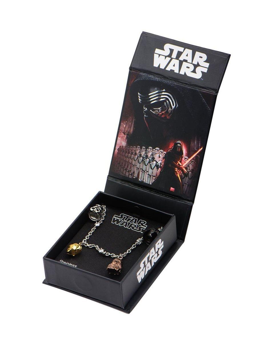 Star Wars Tween 3D Characer Charms Bracelet 7.25"