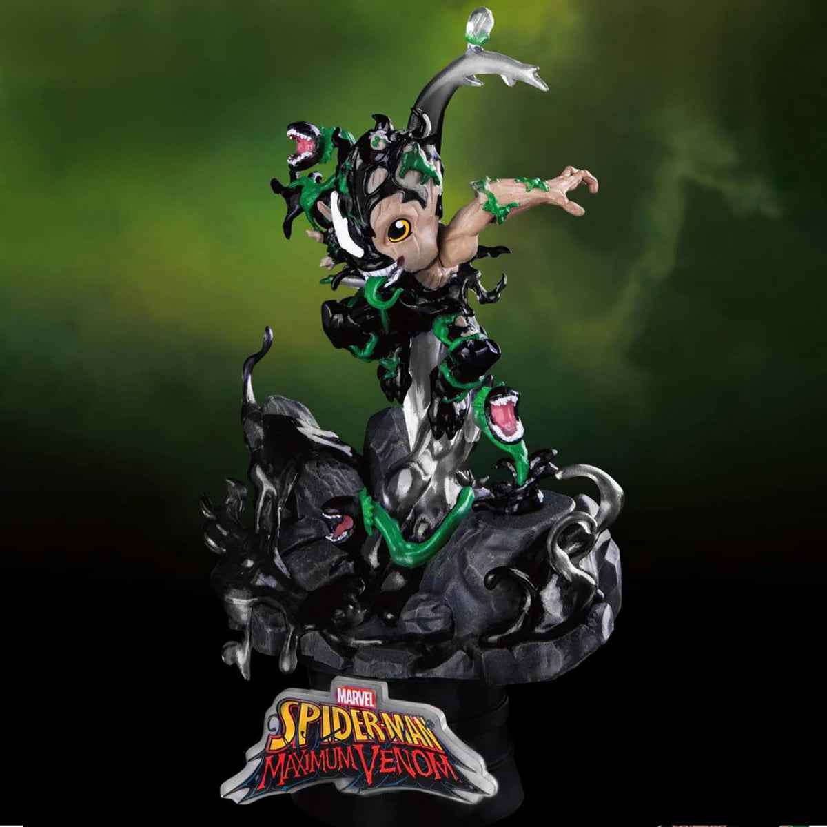 Marvel Spider-Man Maximum Venom Little Groot Diorama