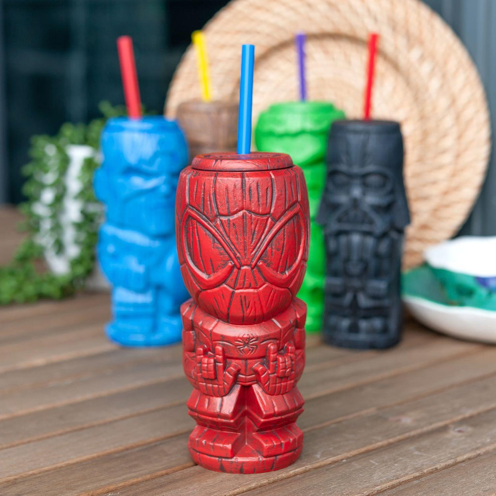 Geeki Tikis Marvel Spider-Man Tumbler | Tiki Style Cup | Holds 21 Ounces