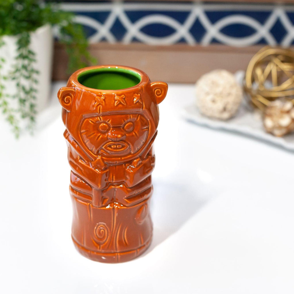 Geeki Tikis Star Wars Wicket Ewok Mug | Crafted Ceramic | Holds 14 Ounces