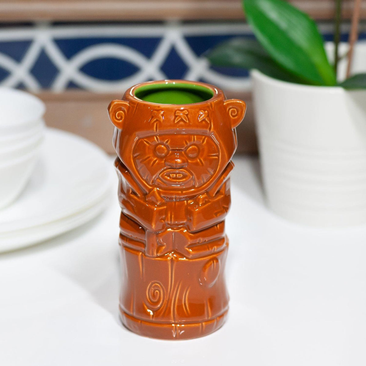 Geeki Tikis Star Wars Wicket Ewok Mug | Crafted Ceramic | Holds 14 Ounces