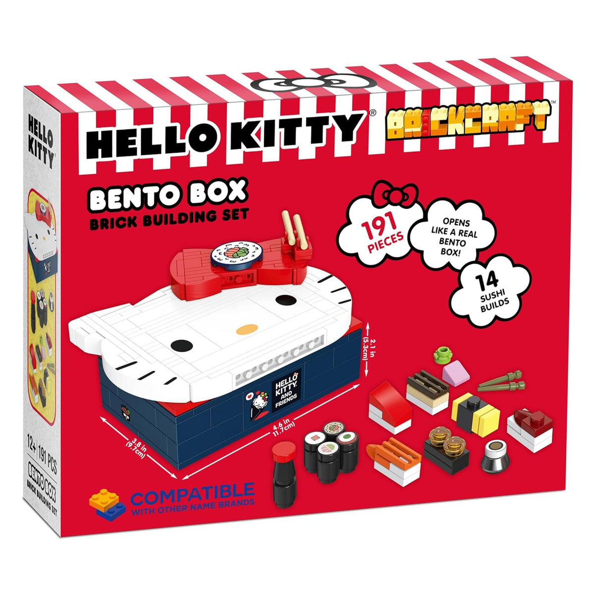Sanrio Hello Kitty Bento Box 191 Piece Brick Building Set