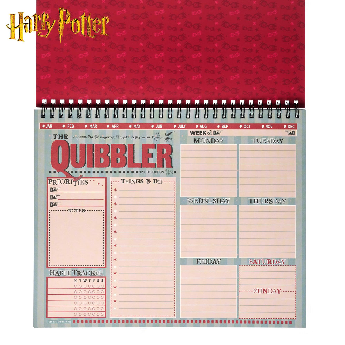 Harry Potter The Quibbler Weekly Planning Pad