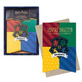 Harry Potter Hogwarts House Banner Birthday Invitation & Envelope Box Set