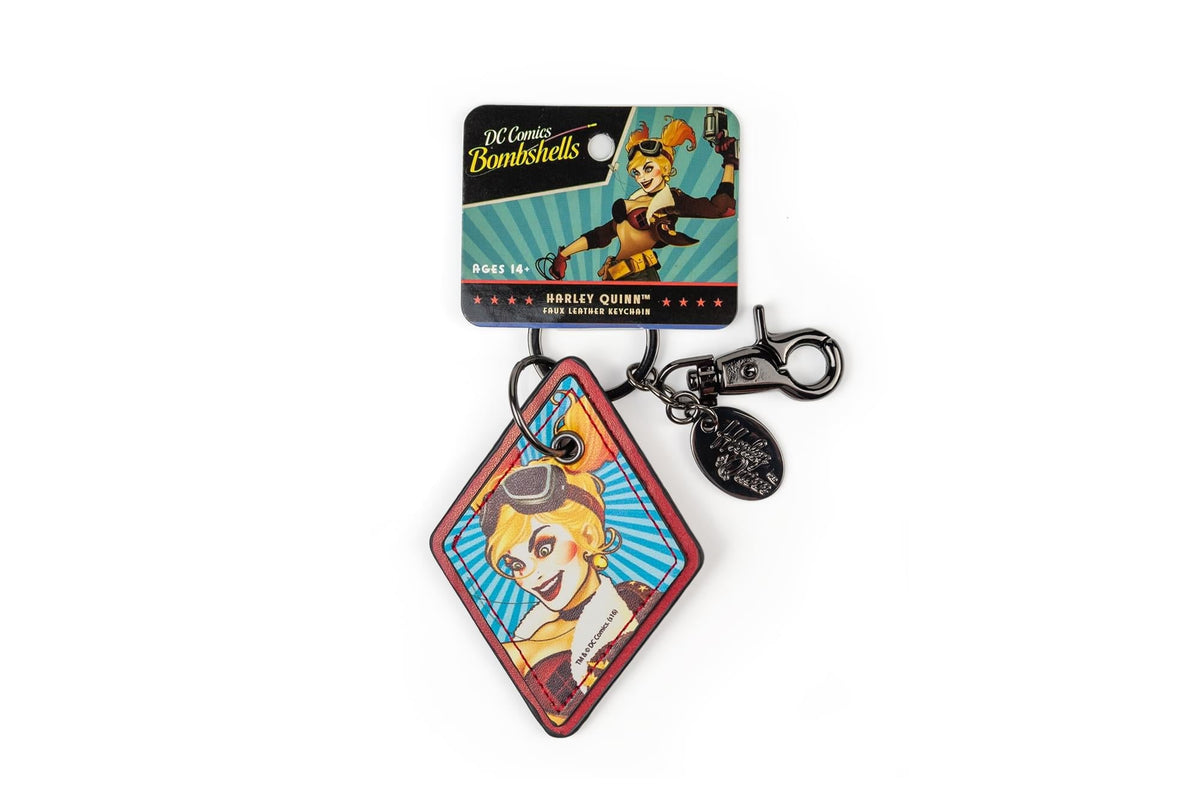 DC Comics Bombshells Harley Quinn Faux Leather Keychain