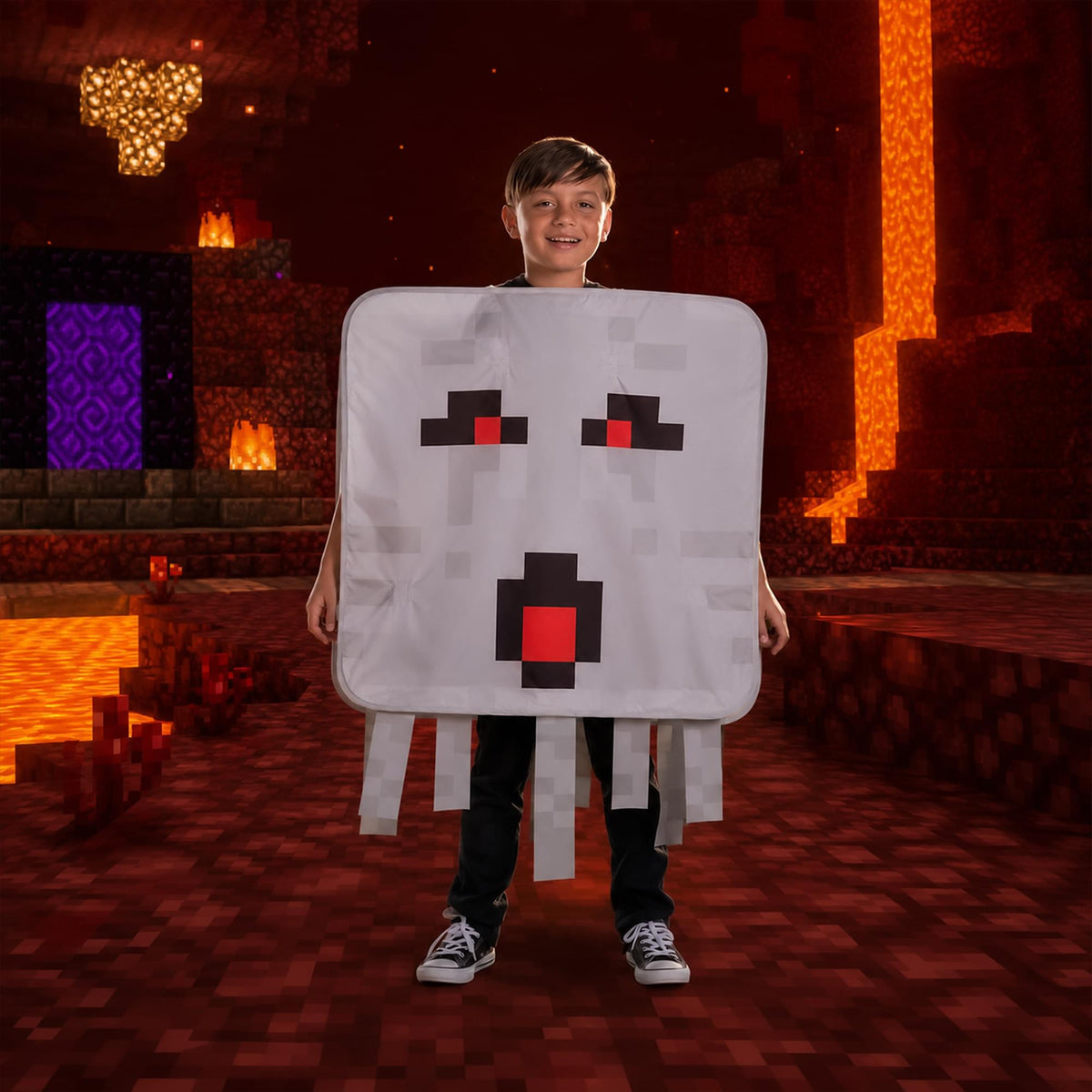 Minecraft Ghast Pop Out Child Costume | Unisize 8+