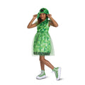 Minecraft Creeper Girl Hooded Child Costume Dress