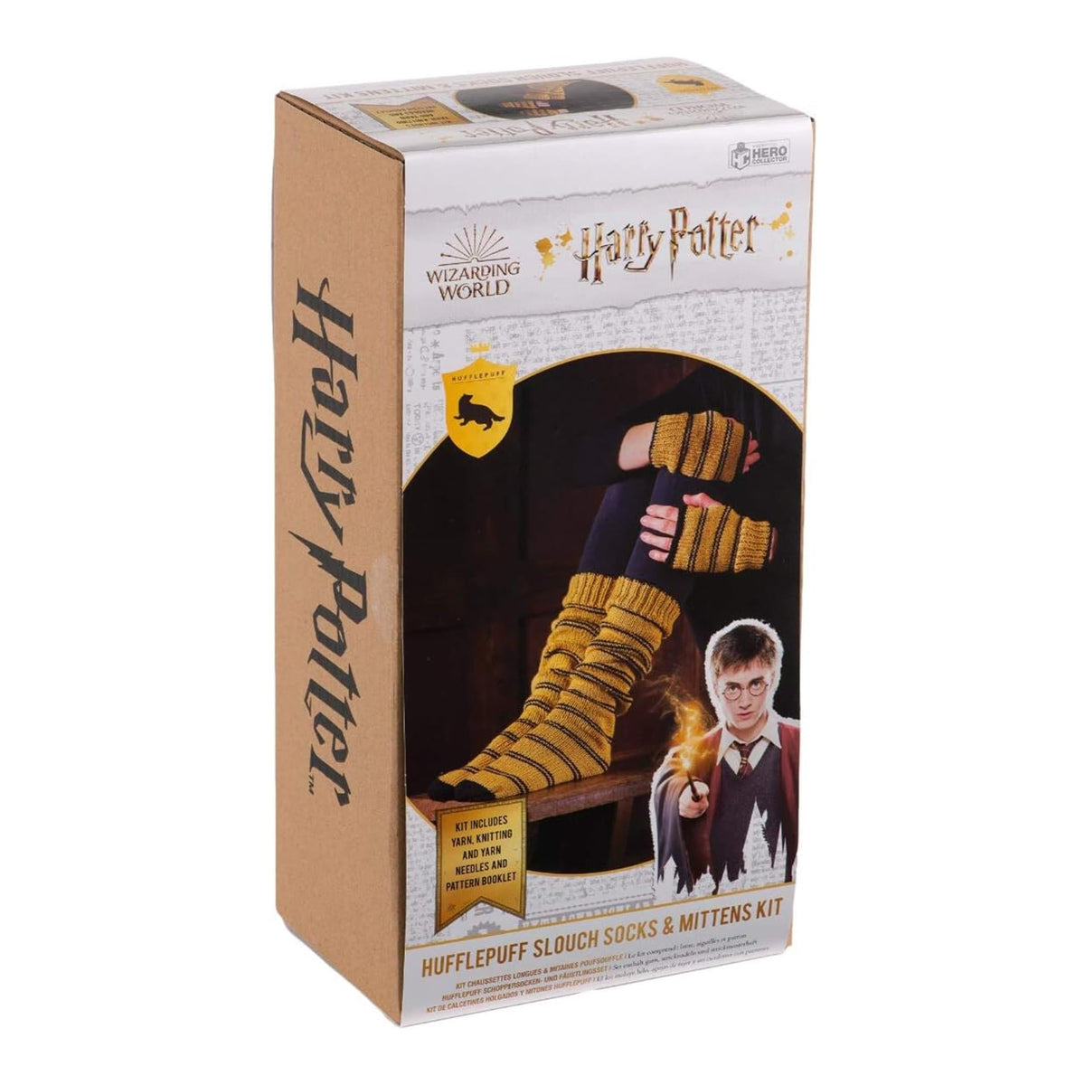 Eaglemoss Harry Potter Knit Craft Set Mittens & Slouch Socks Hufflepuff