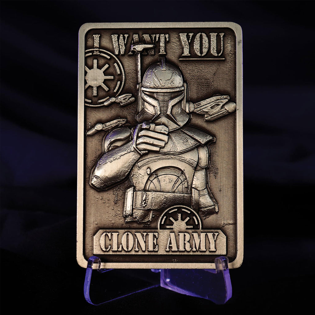 Star Wars: The Clone Wars Captain Rex Limited Edition Embossed Metal Ingot