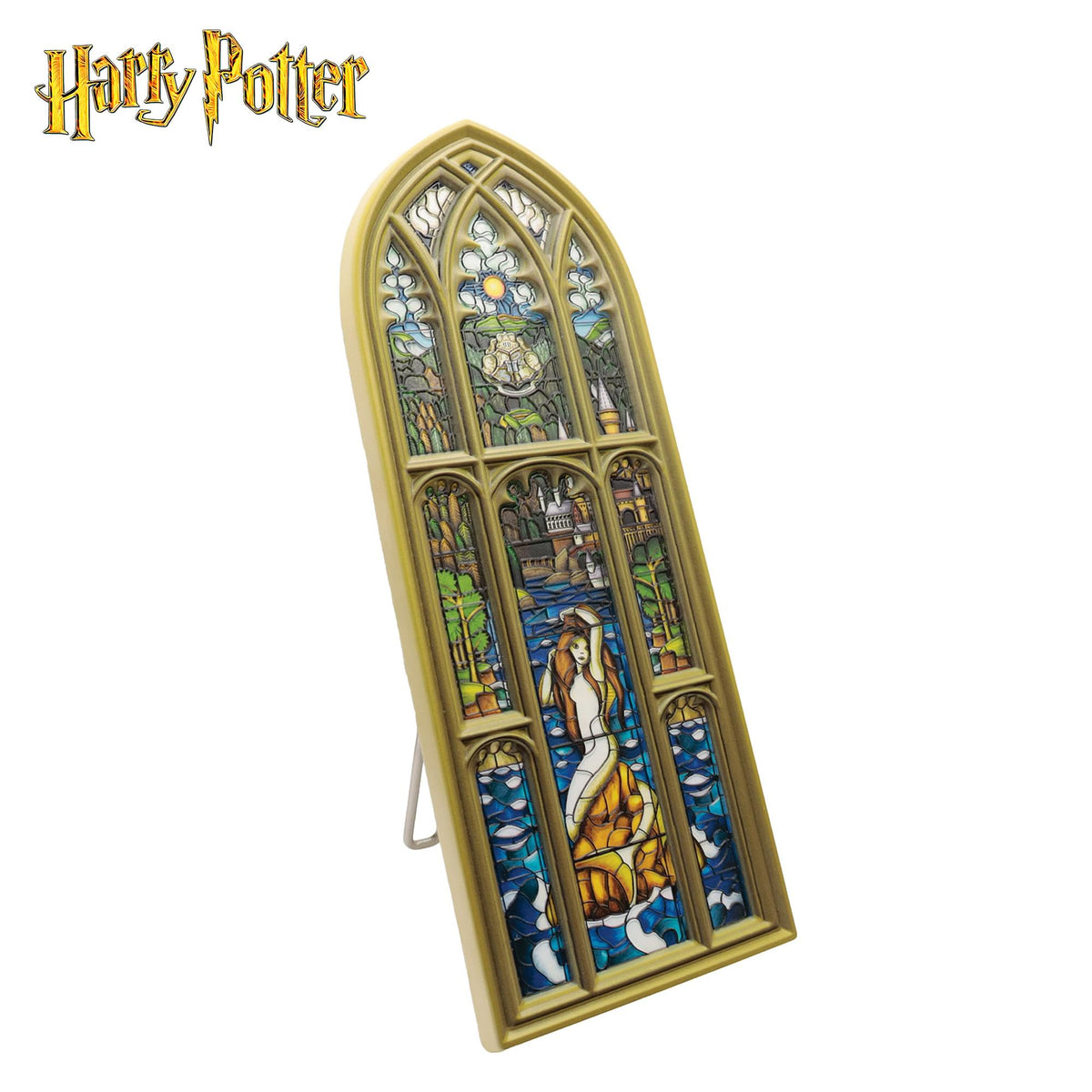 Harry Potter Mermaid Stained-Glass Window Resin Plaque | 5 x 12 Inches