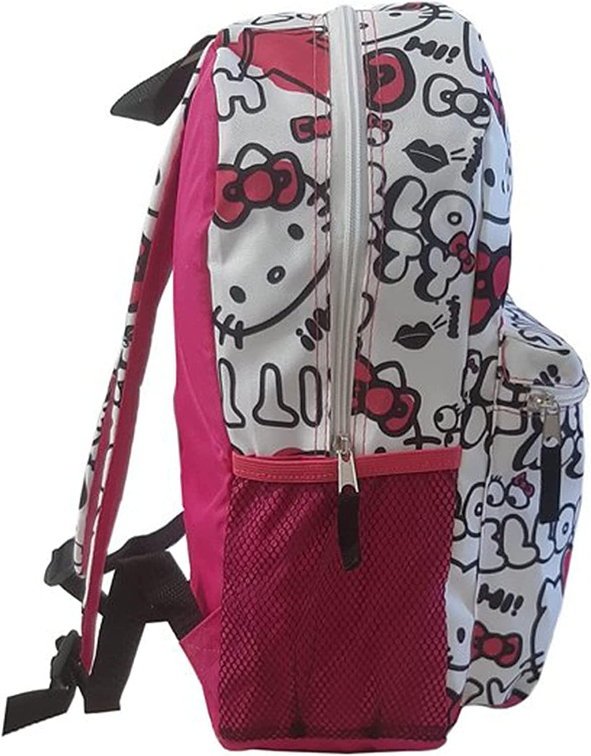 Sanrio Hello Kitty White Allover Print 16 Inch Kids Backpack