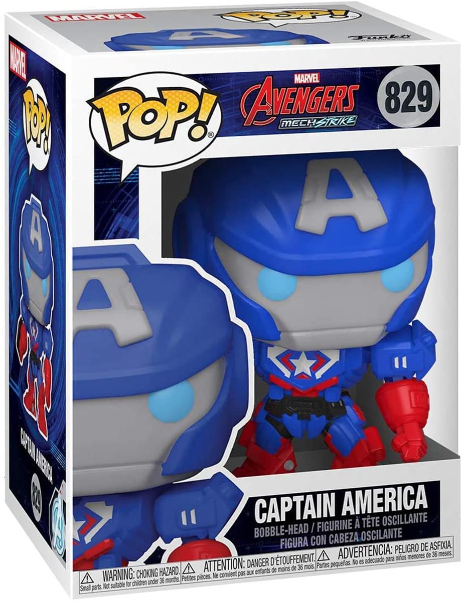 Marvel Funko POP Vinyl Figure | Mech Strike Captain America