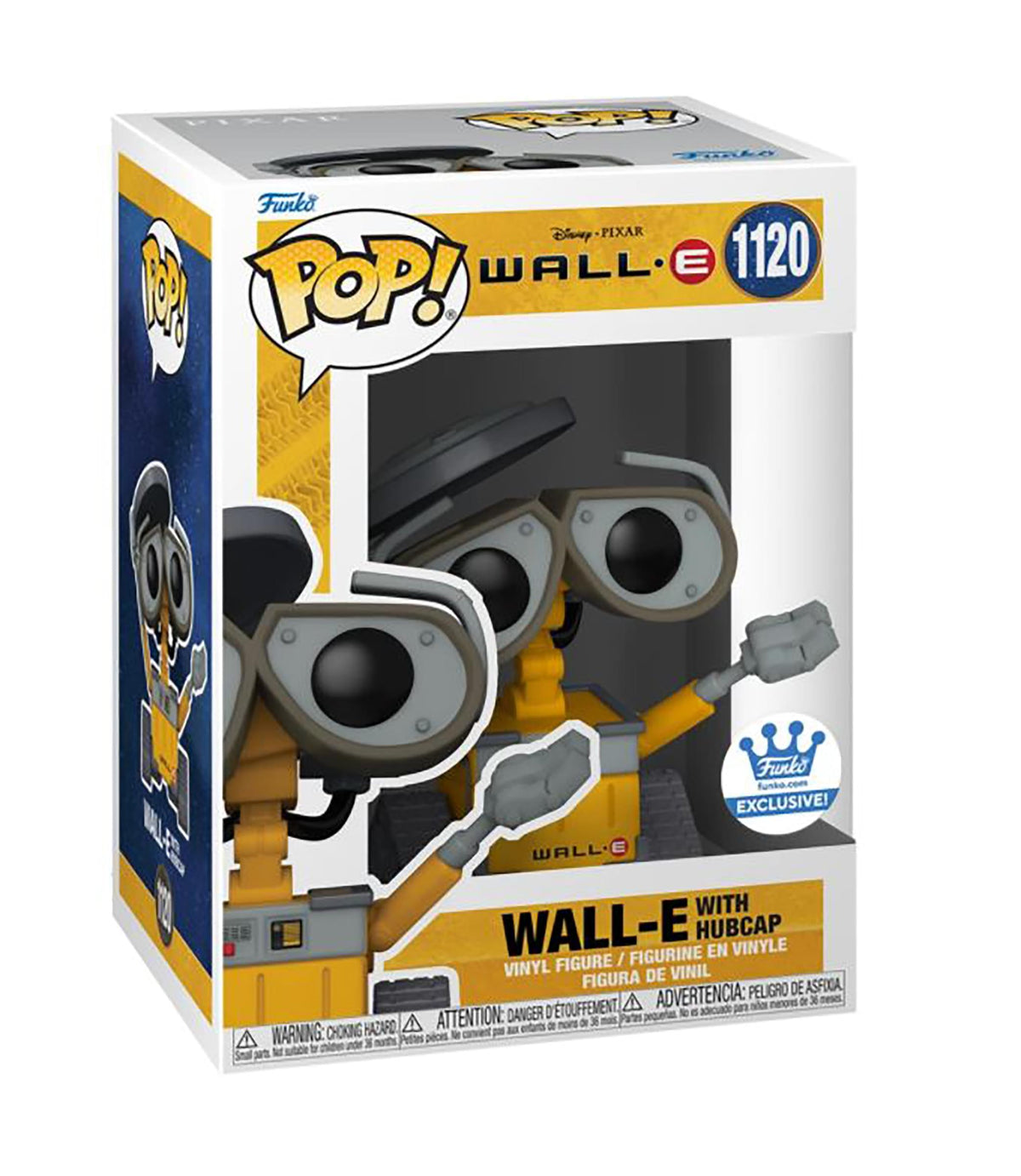 WALL-E Funko POP Vinyl Figure | Exclusive WALL-E with Hubcap