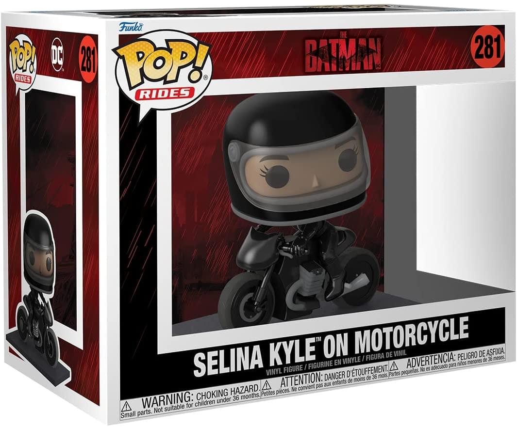 The Batman Funko POP Ride Vinyl Figure | Selina Kyle on Motorcycle