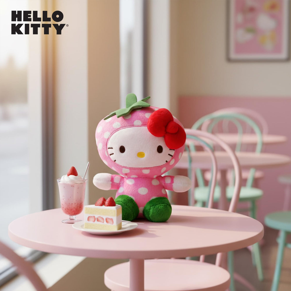 Sanrio Hello Kitty Fruit Costume 6 Inch Plush | Strawberry