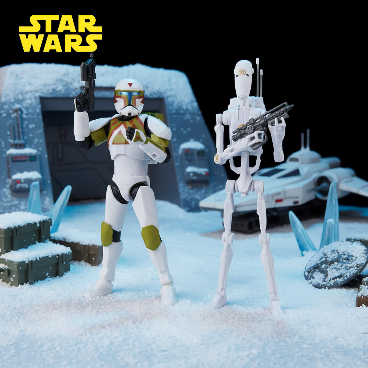 Star Wars 6-Inch Urban Fighter Clone Commando and B1 Battle Droid Figure Set