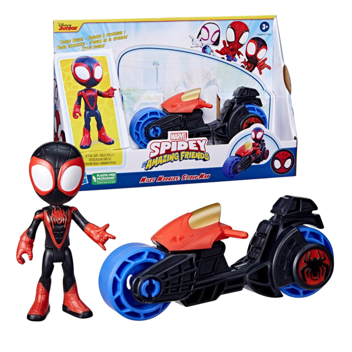 Marvel Spidey and Friends Figure & Motorcycle | Miles Morales