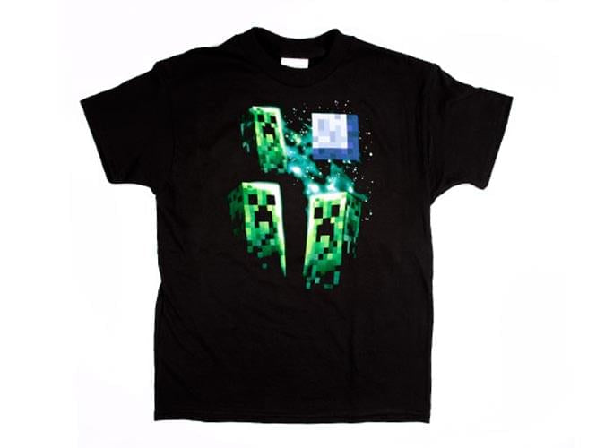 Minecraft Three Creeper Moon Youth T-Shirt