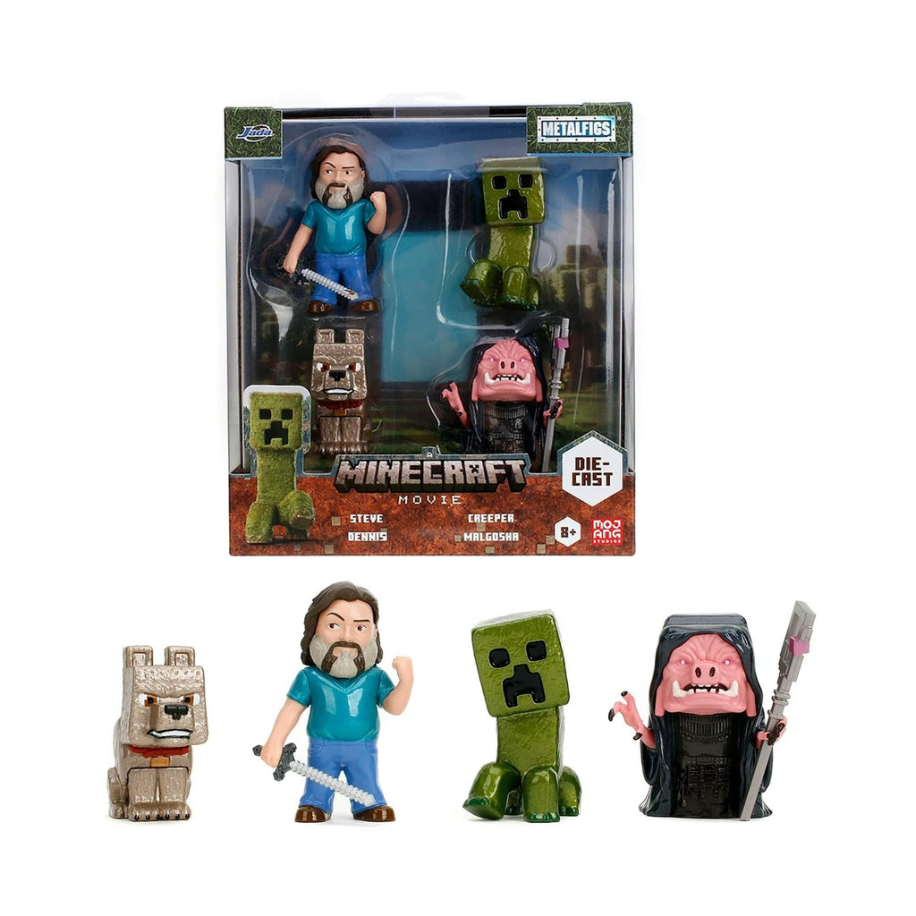 Minecraft Movie 2.5 Inch MetalFigs 4-Pack