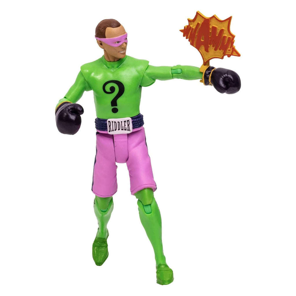 DC Batman 1966 TV Series 5 Inch Action Figure | Riddler Boxing