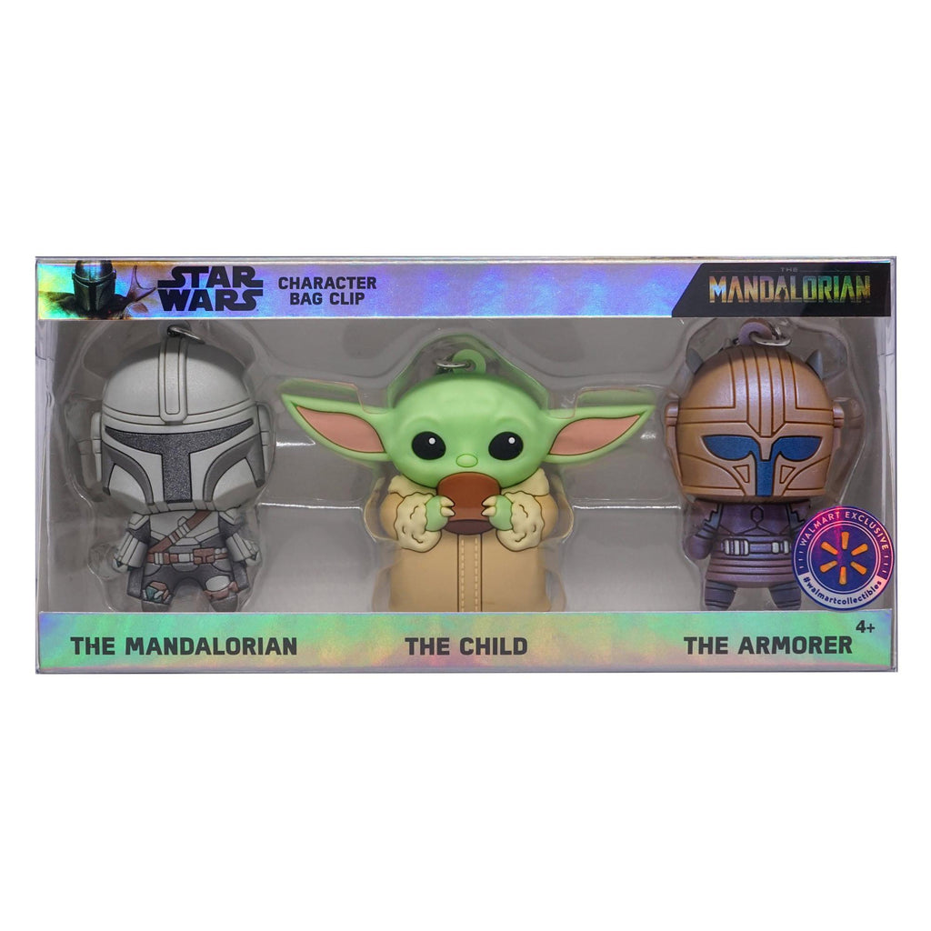 Star Wars: The Mandalorian 3D Foam Character Bag Clip 3 Piece Set