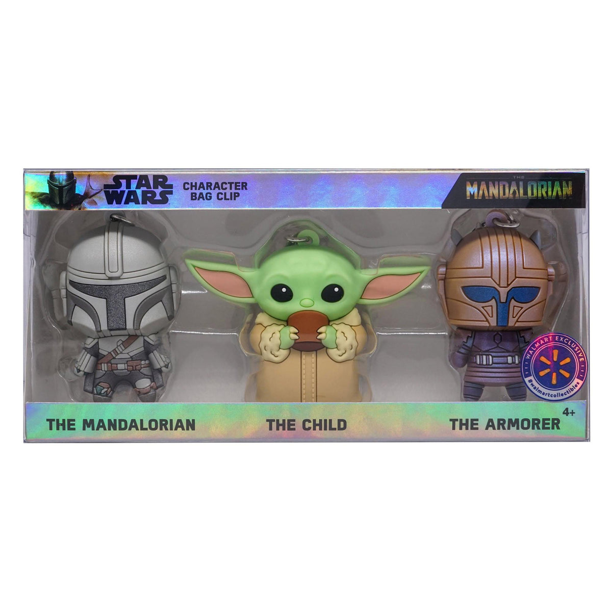Star Wars: The Mandalorian 3D Foam Character Bag Clip 3 Piece Set