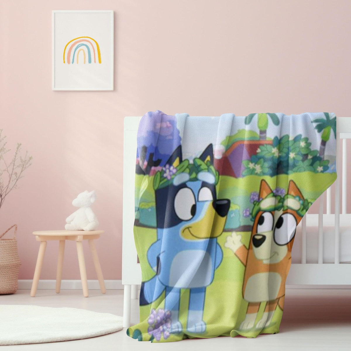 Bluey and Bingo 46 x 60 Inch Silk Touch Throw Blanket
