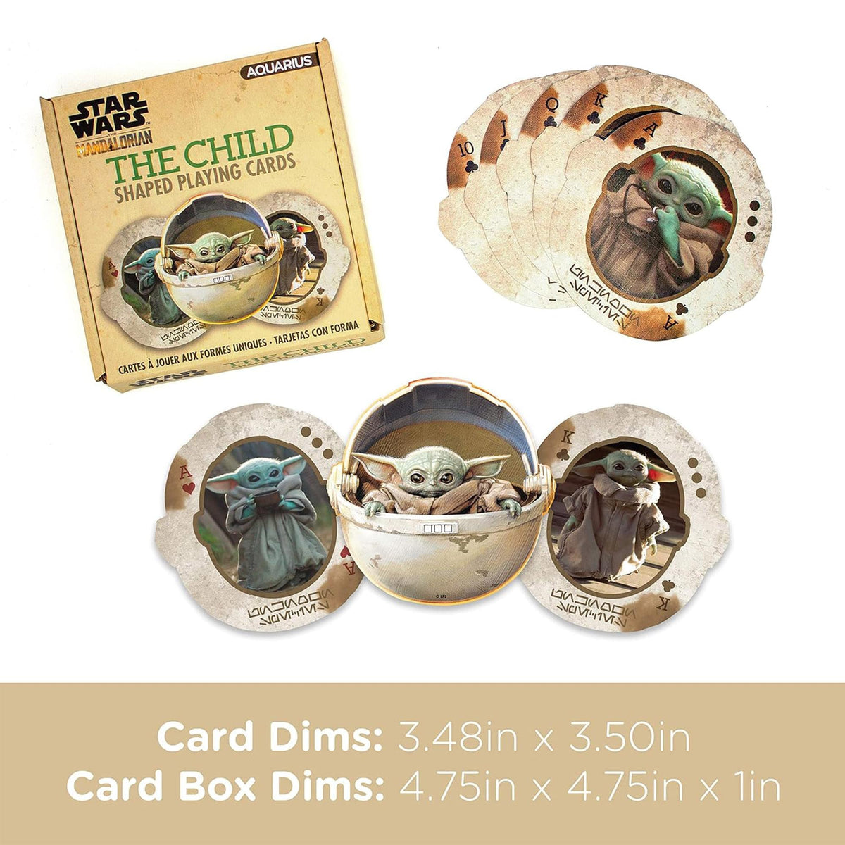 Star Wars The Mandalorian The Child Shaped Playing Cards