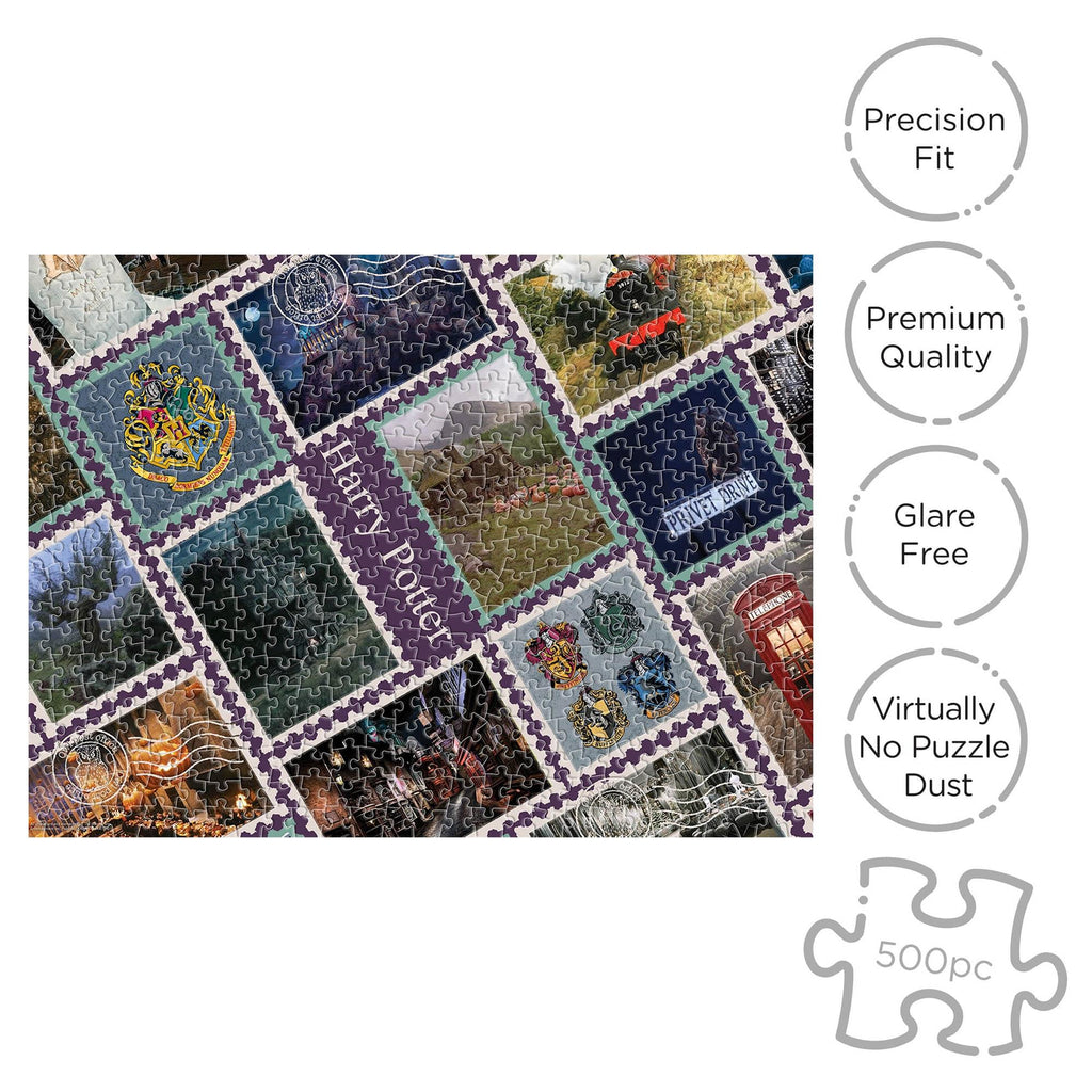 Harry Potter Travel Stamps 500 Piece Jigsaw Puzzle (Vertical Box)