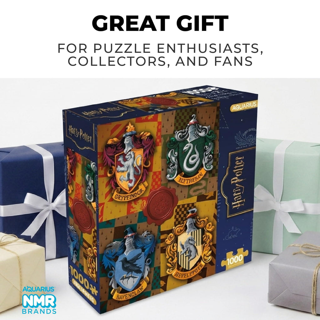 Harry Potter Hogwarts House Crests 1000-Piece Jigsaw Puzzle