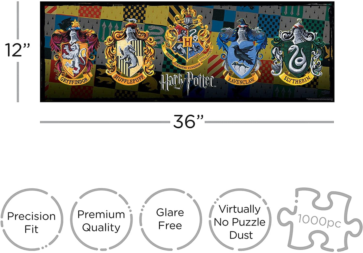 Harry Potter Crests Slim 1000-Piece Jigsaw Puzzle