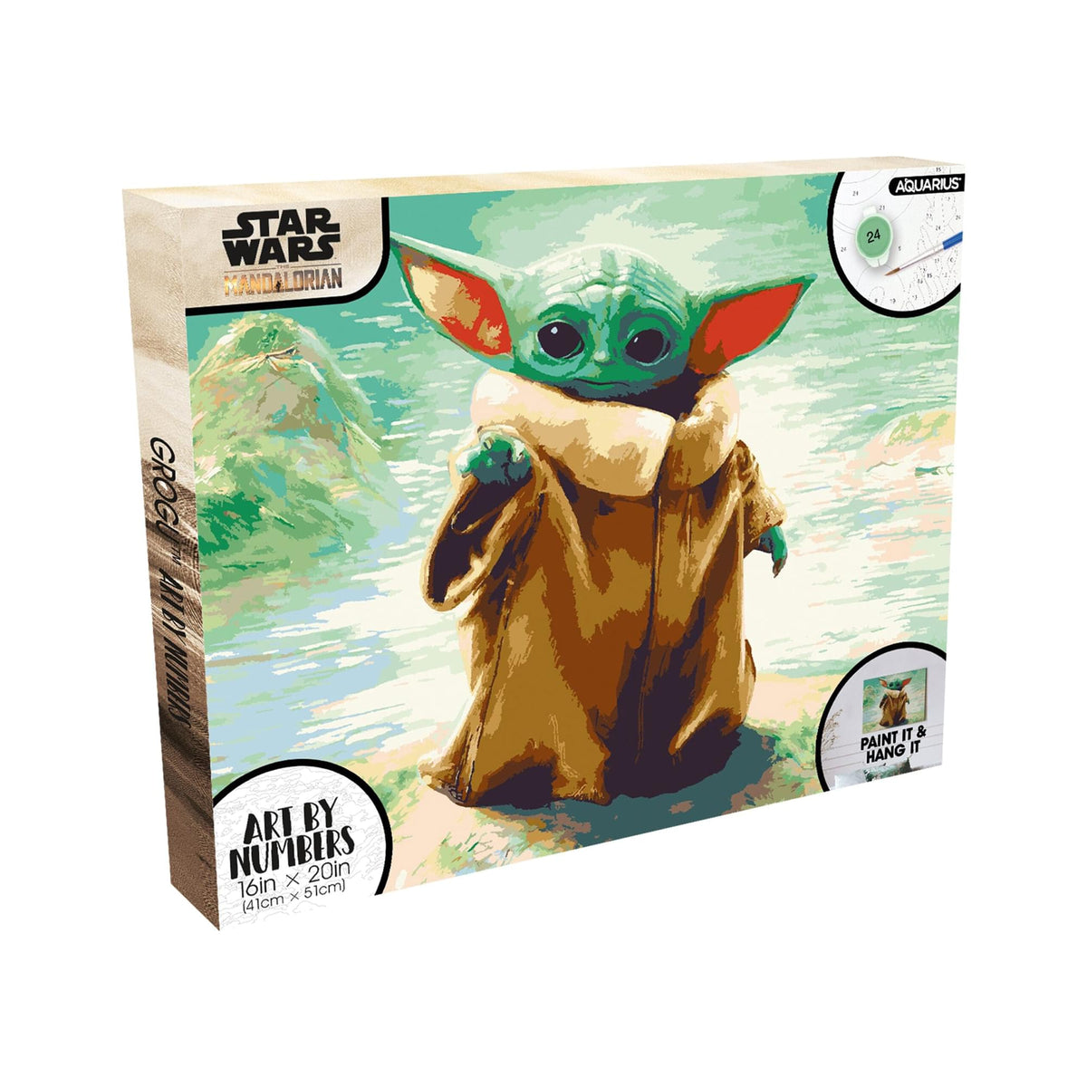 Star Wars The Mandalorian Grogu Art By Numbers Painting Kit