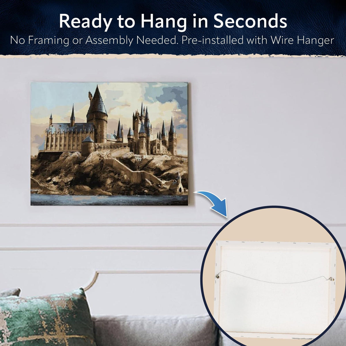 Harry Potter Hogwarts Art-By-Numbers Craft Kit