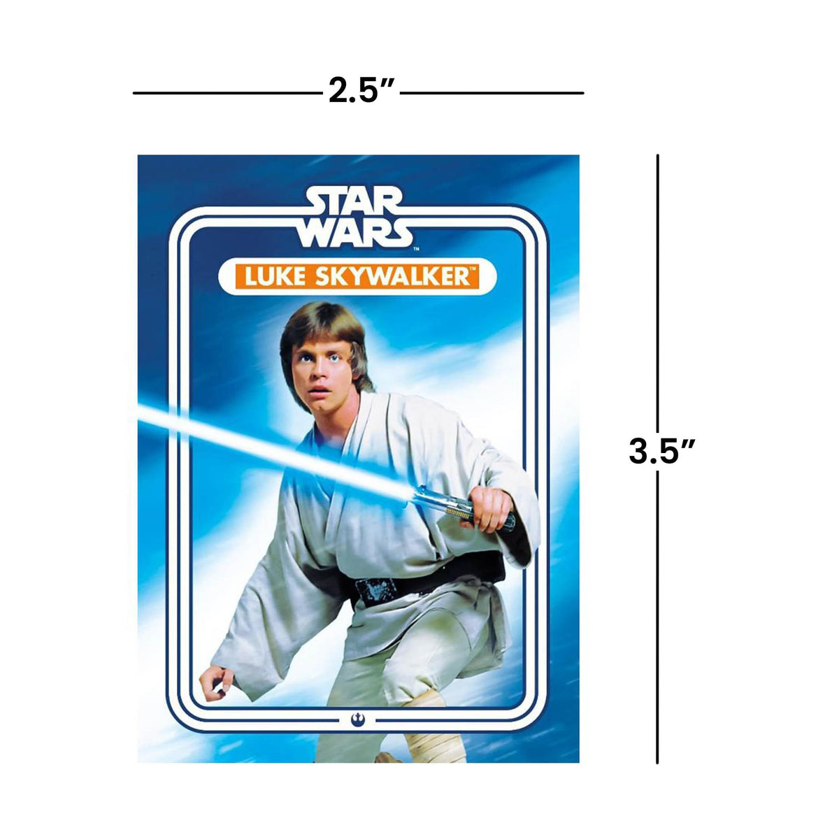 Star Wars Luke Skywalker 2.5 x 3.5 Inch Flat Magnet