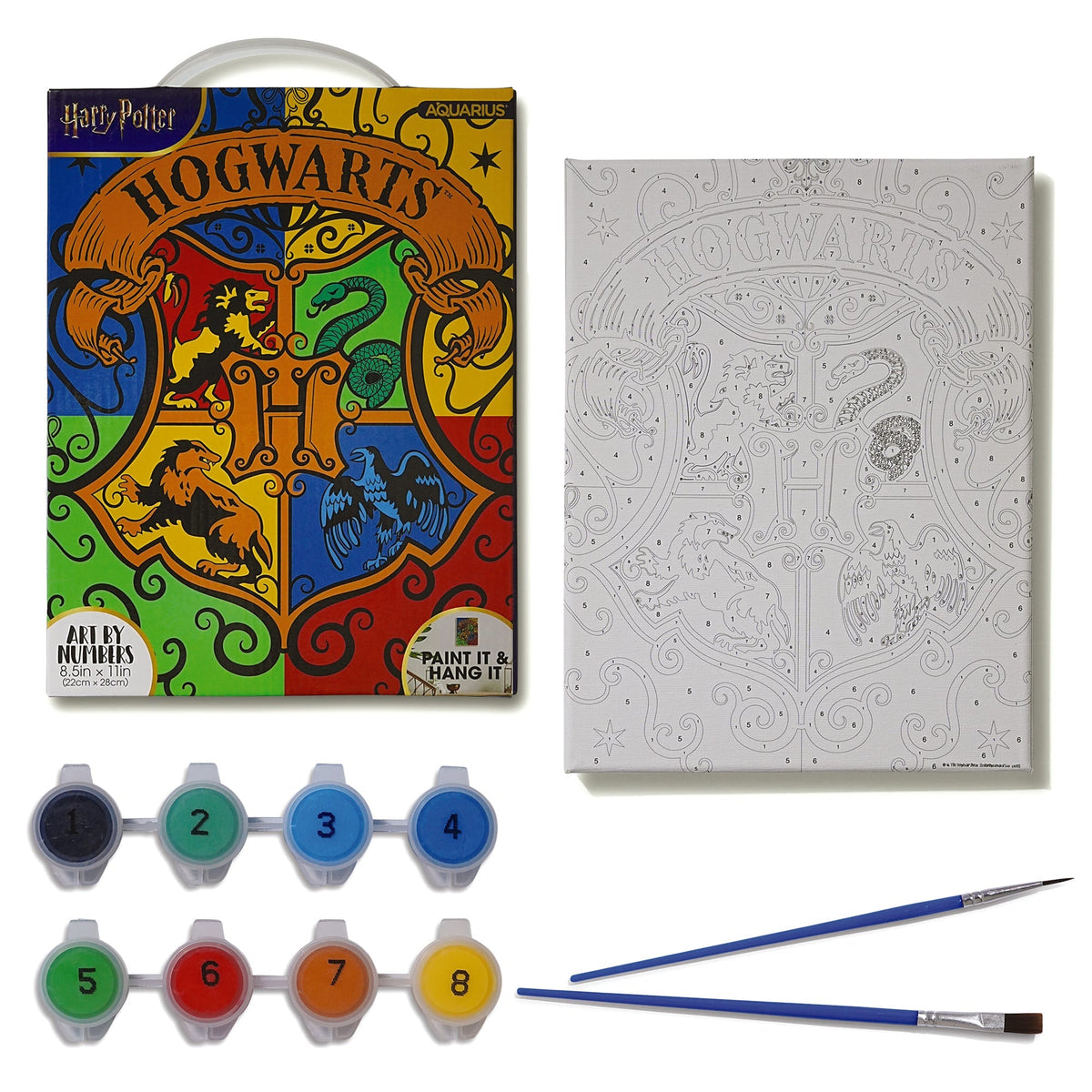 Harry Potter Hogwarts Crests Mini Art By Numbers Kit