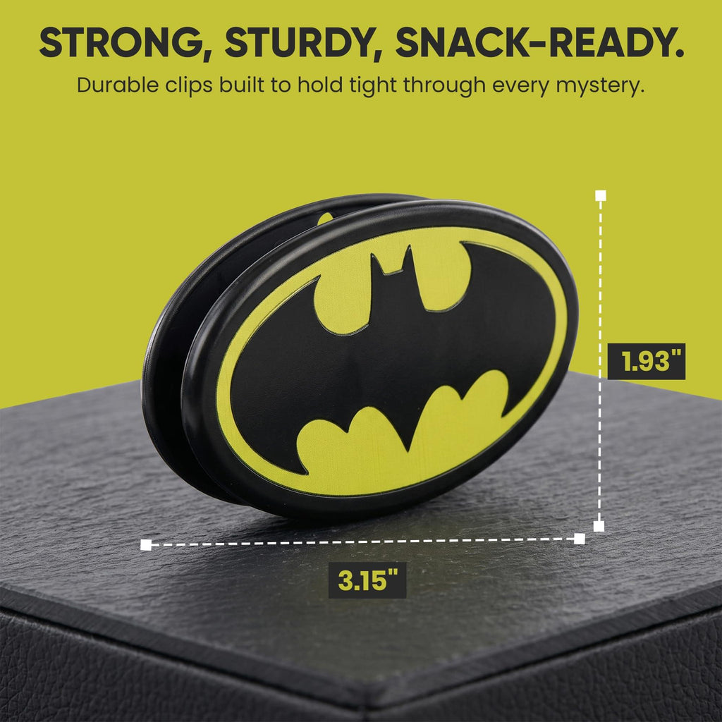 DC Comics Batman Logo Magnetic Bag Clips | 4 Pack