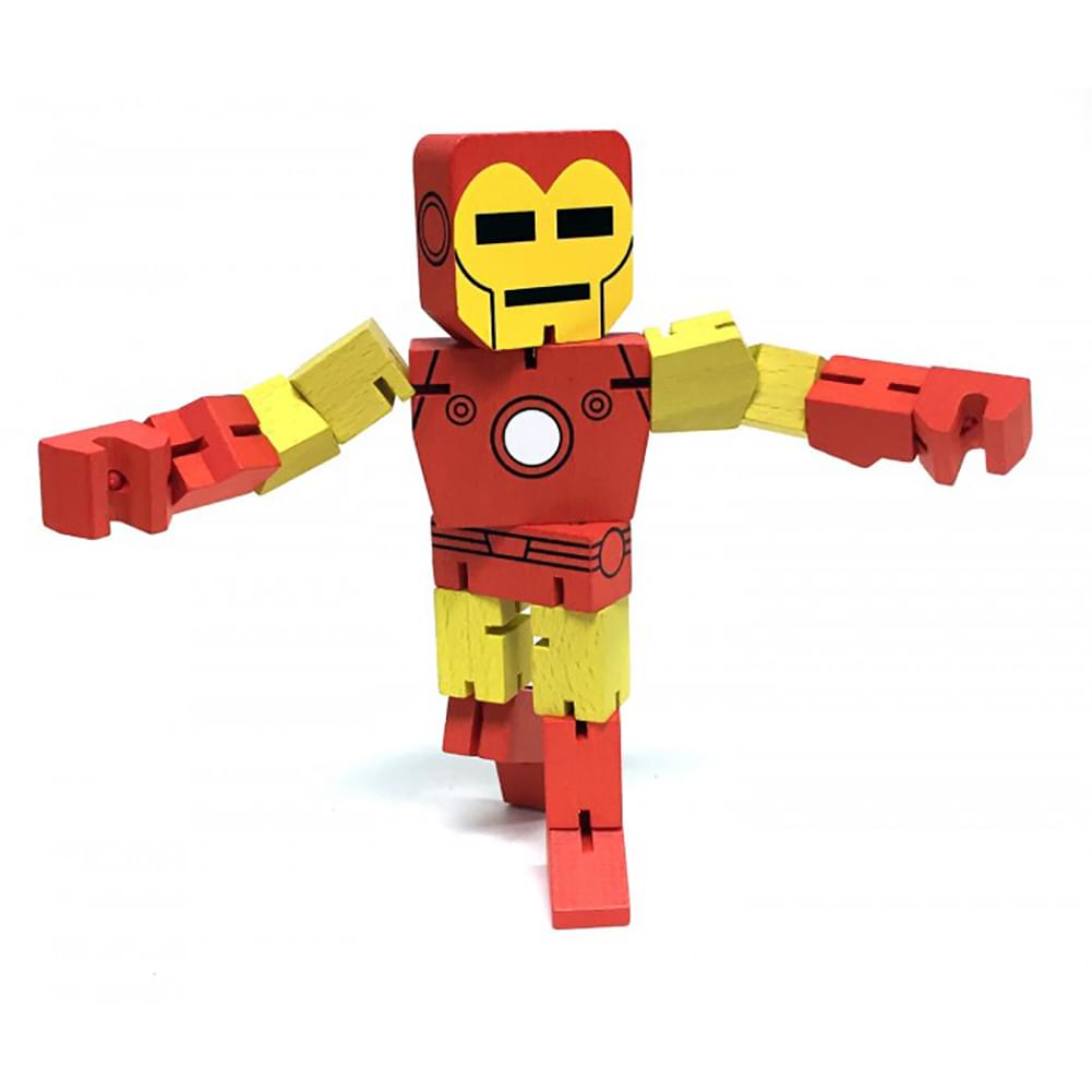 Marvel Wood Warriors 8" Iron Man