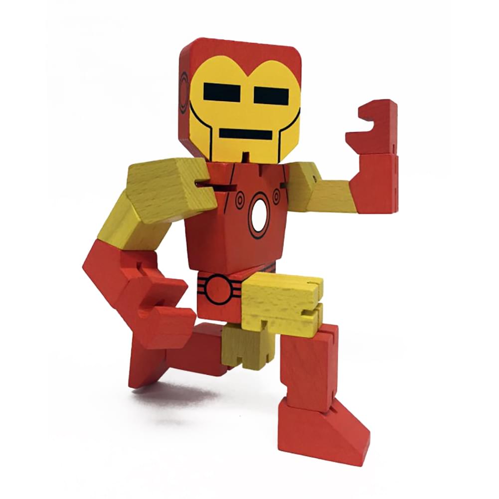 Marvel Wood Warriors 8" Iron Man