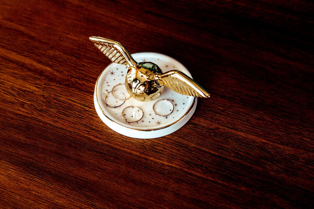 Harry Potter Golden Snitch Ceramic Trinket Tray | 4 Inches