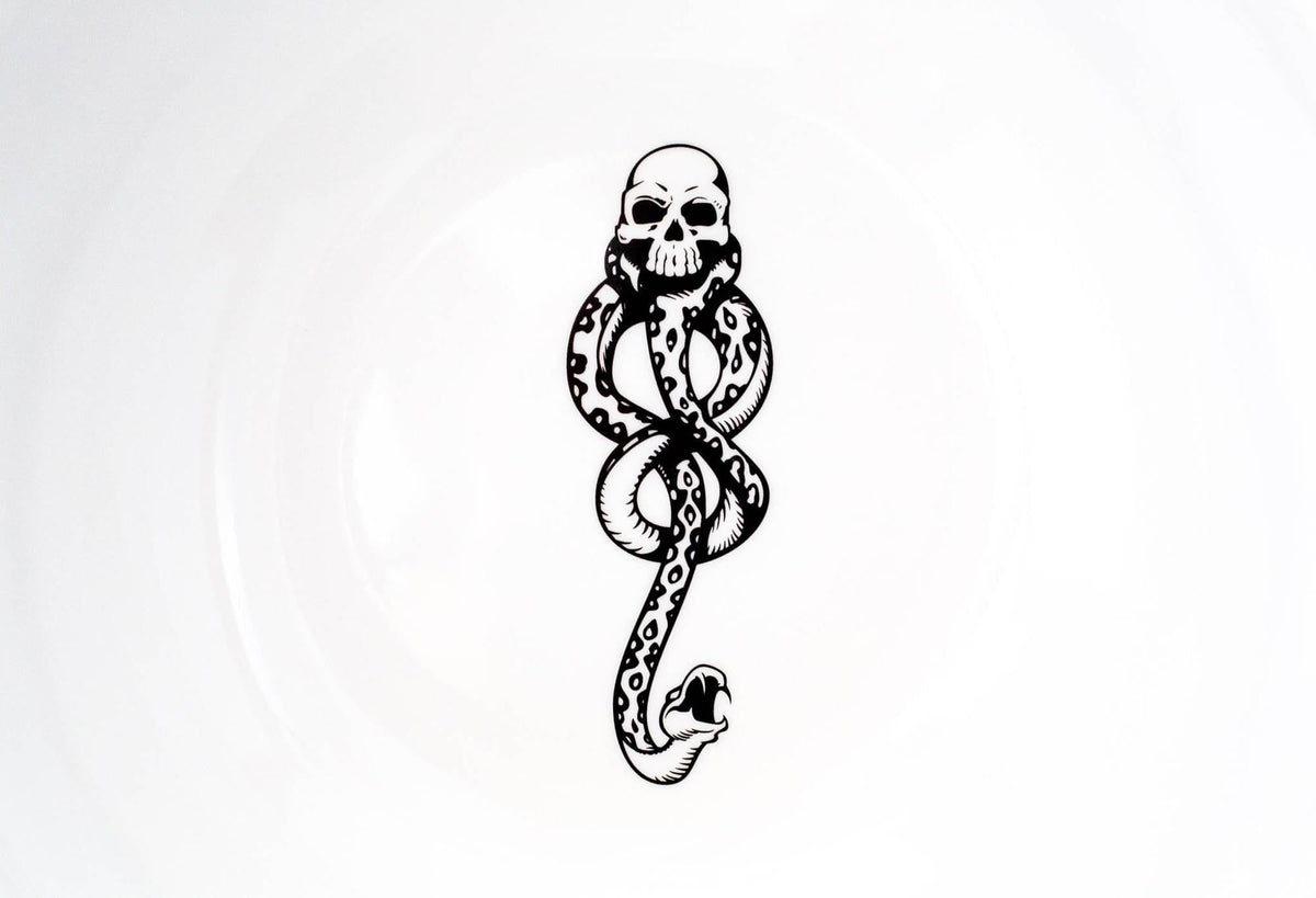 Harry Potter Voldemort Death Eater Ceramic Large Serving Bowl | 10.5-Inch Bowl