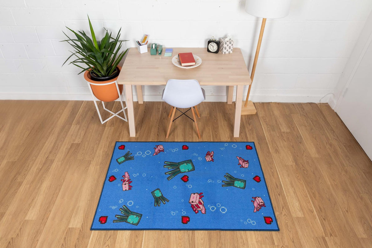 Minecraft Underwater Printed Area Rug | 60 x 39 Inches