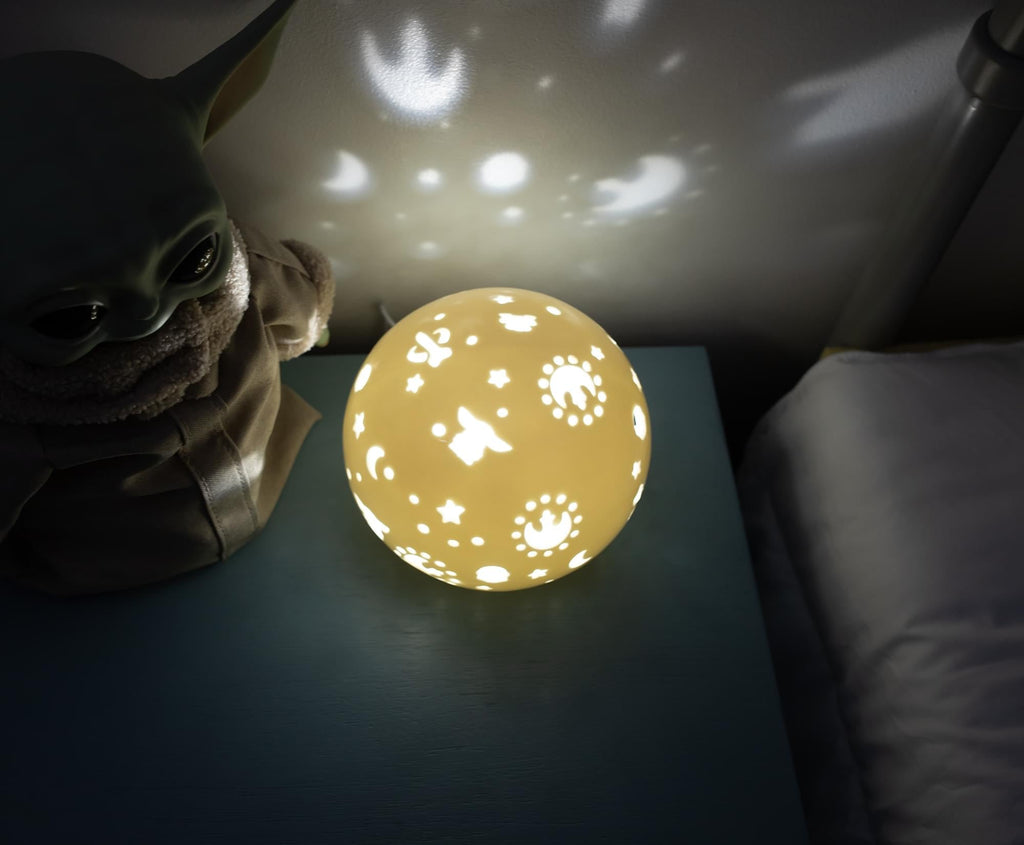 Star Wars: The Mandalorian Grogu Ceramic LED Mood Light | 6 Inches Tall