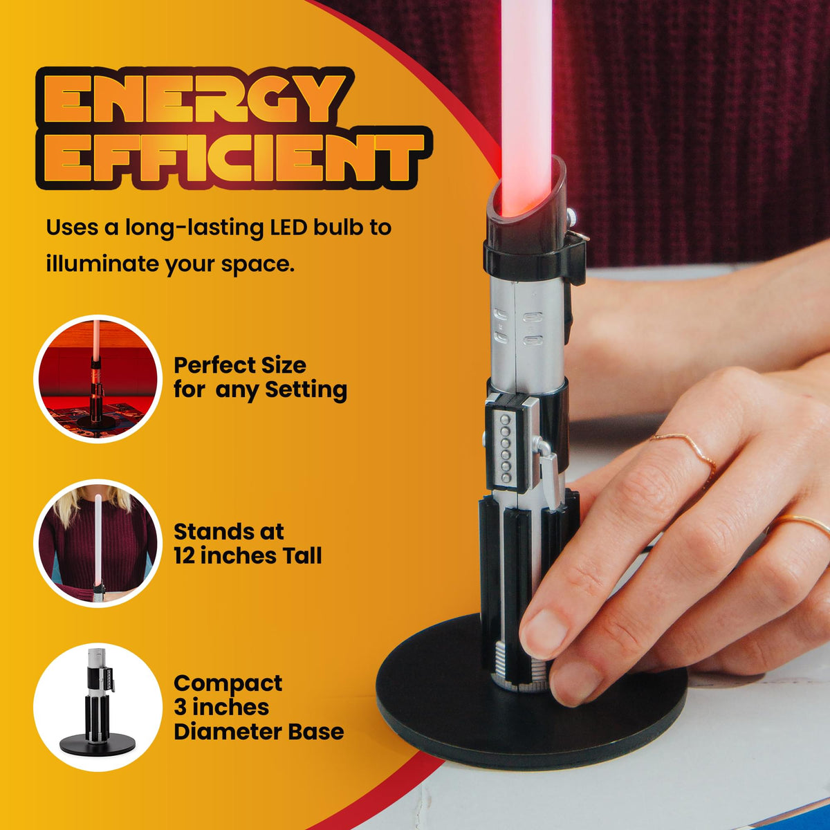 Star Wars Darth Vader Lightsaber 12-Inch Mini LED Mood Light