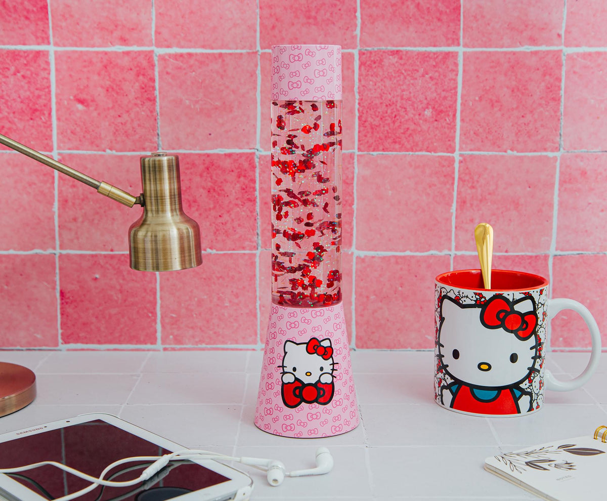 Sanrio Hello Kitty Glitter Motion Mood Light | 12 Inches Tall
