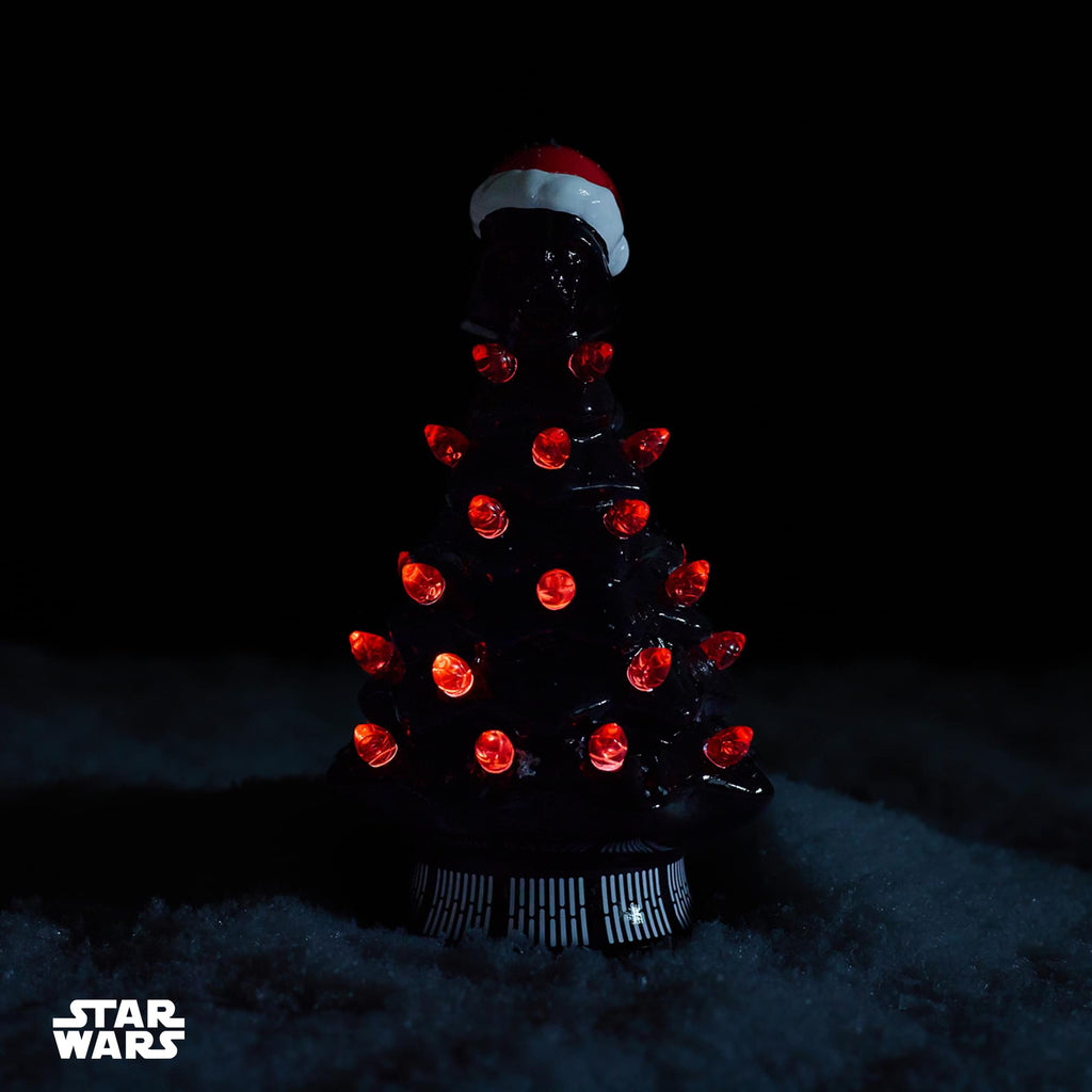 Star Wars Darth Vader Light-Up Ceramic Christmas Tree | 6 Inches Tall