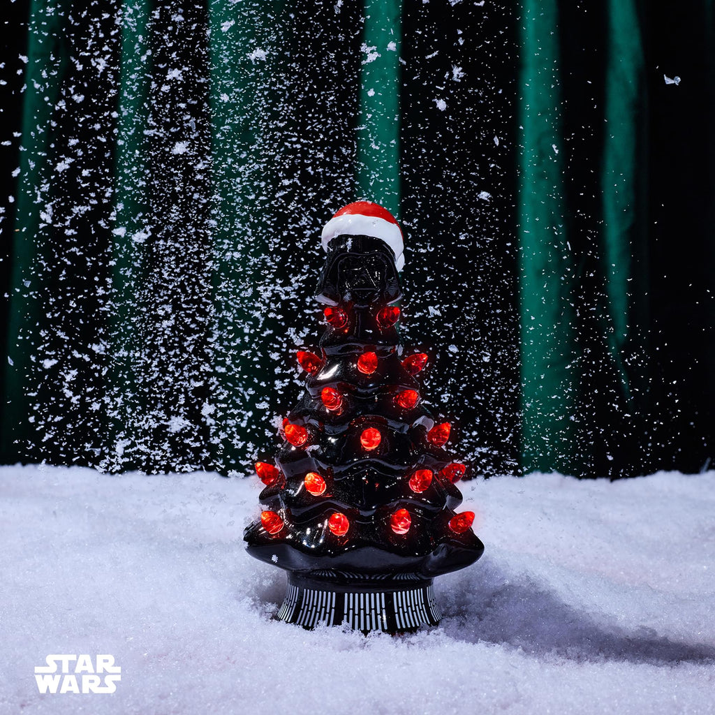 Star Wars Darth Vader Light-Up Ceramic Christmas Tree | 6 Inches Tall