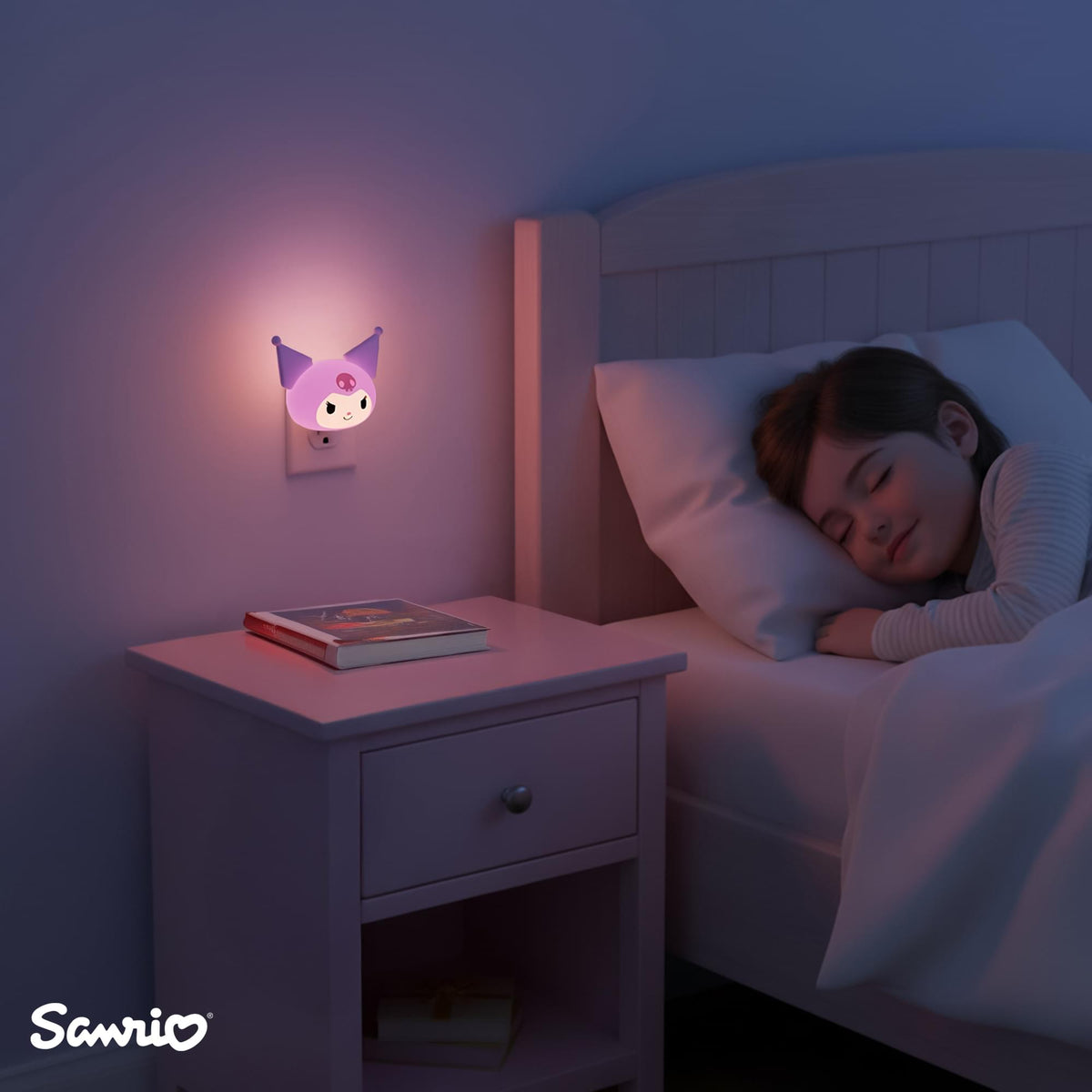 Sanrio Kuromi Face Plug-In Nightlight